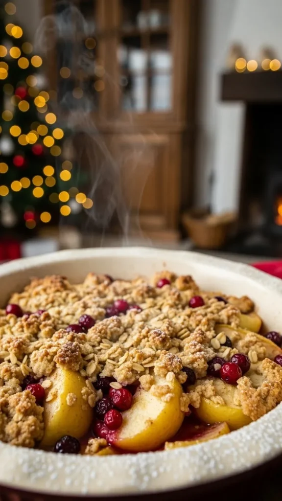 Gluten-Free Apple Cranberry Crisp