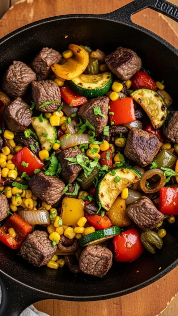 Gluten-Free Beef and Veggie Skillet