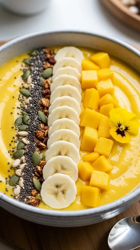 Golden Turmeric Smoothie Bowl