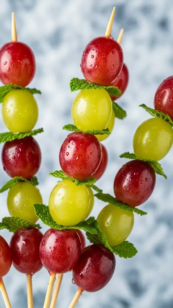 Grape & Mint Skewers