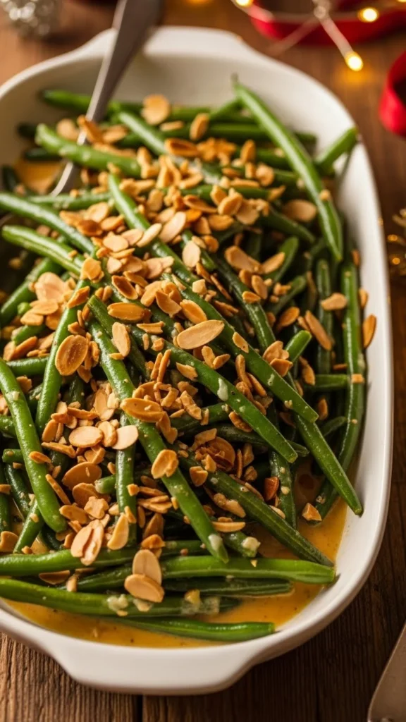 Green Bean Almond Bake
