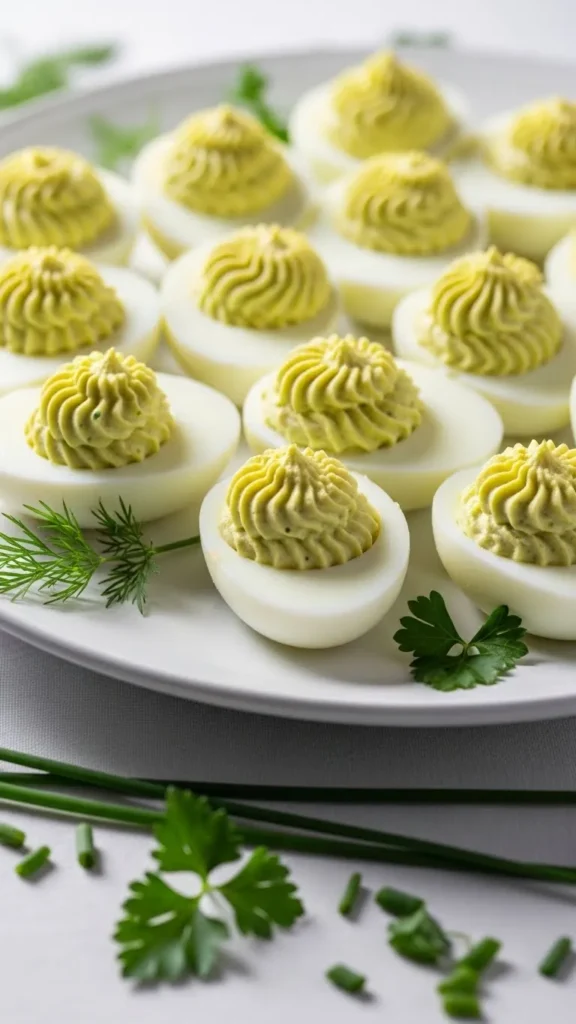 Green Deviled Eggs