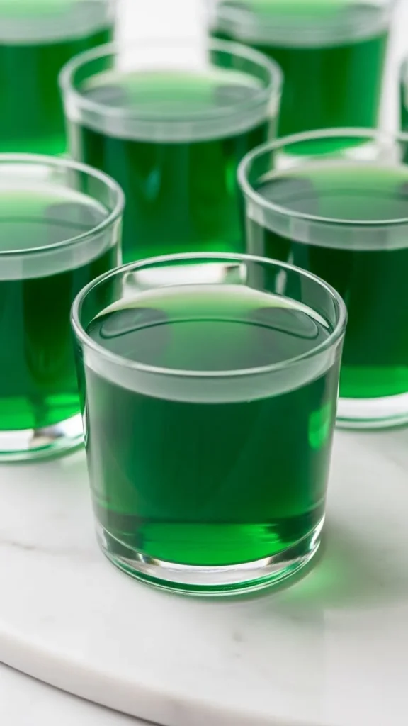 Green Gelatin Cups