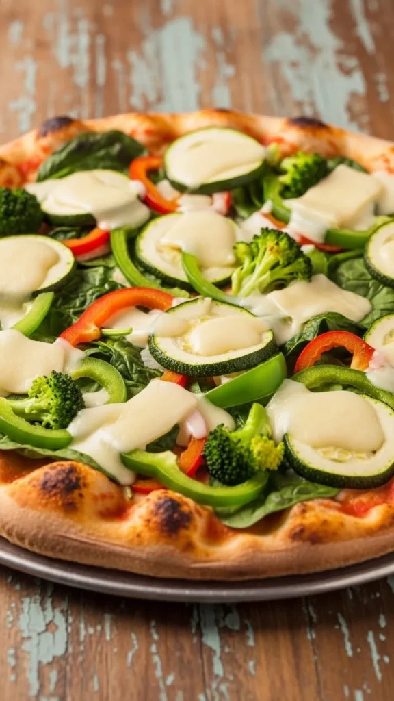 Green Veggie Pizza