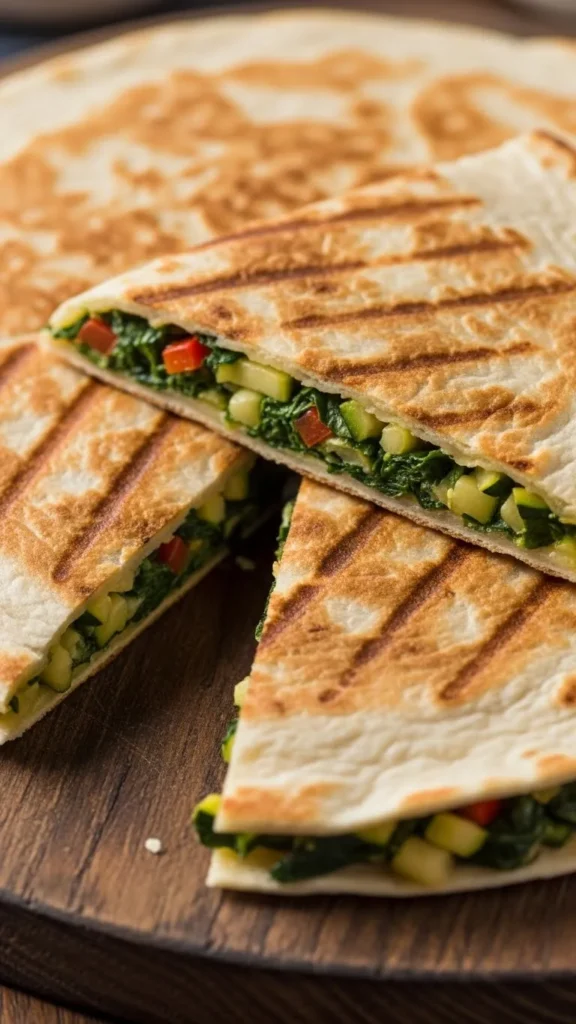 Green Veggie Quesadillas