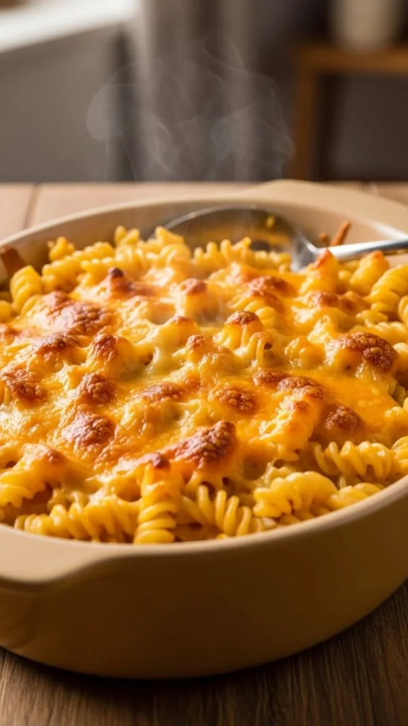 Ham-Free Cheddar Pasta Bake