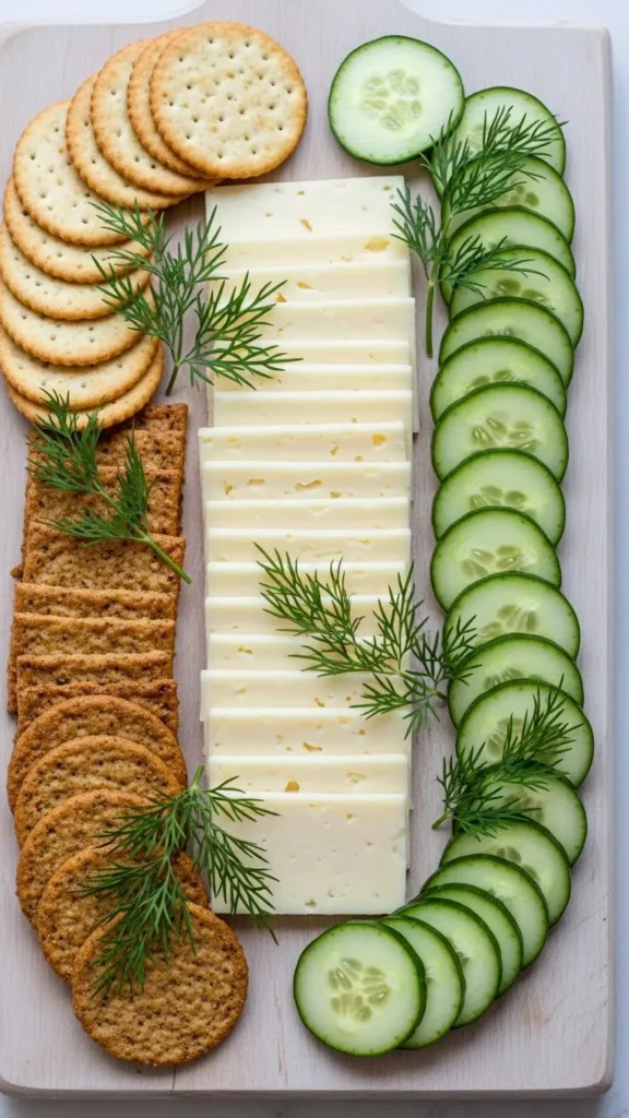 Havarti & Cucumber Refreshing Board