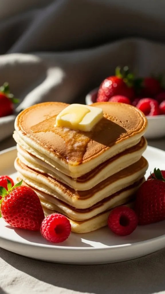 Heart-Shaped Buttermilk Pancakes