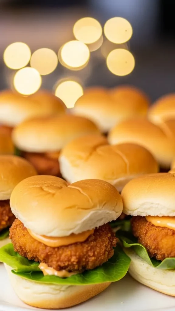 Heart-Shaped Chicken Sliders