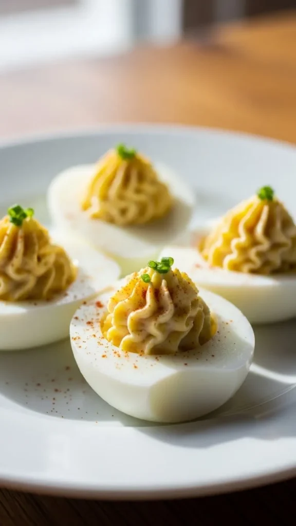 Heart-Shaped Deviled Egg Whites