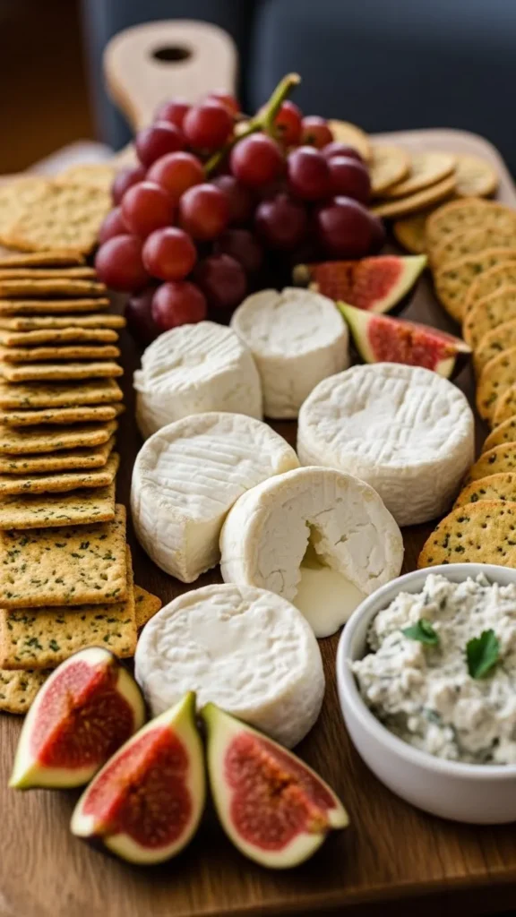 Herb Crackers & Soft Cheese Board
