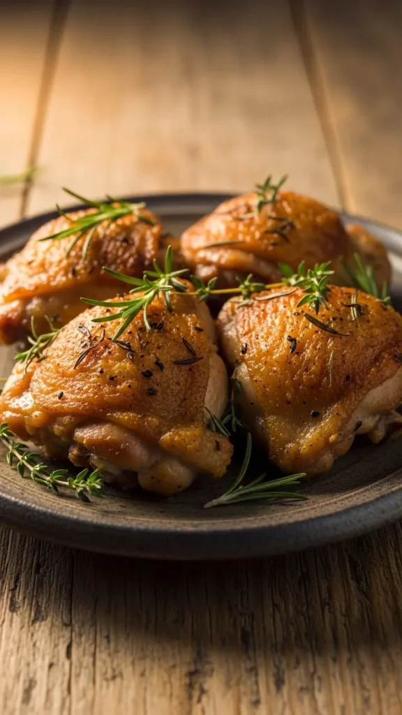 Herb-Crusted Chicken Thighs