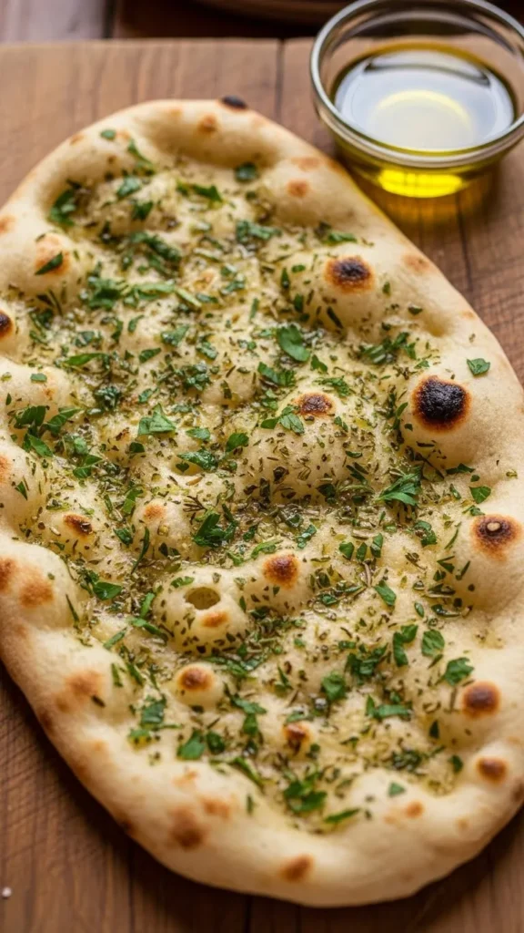 Herb Garden Christmas Flatbread