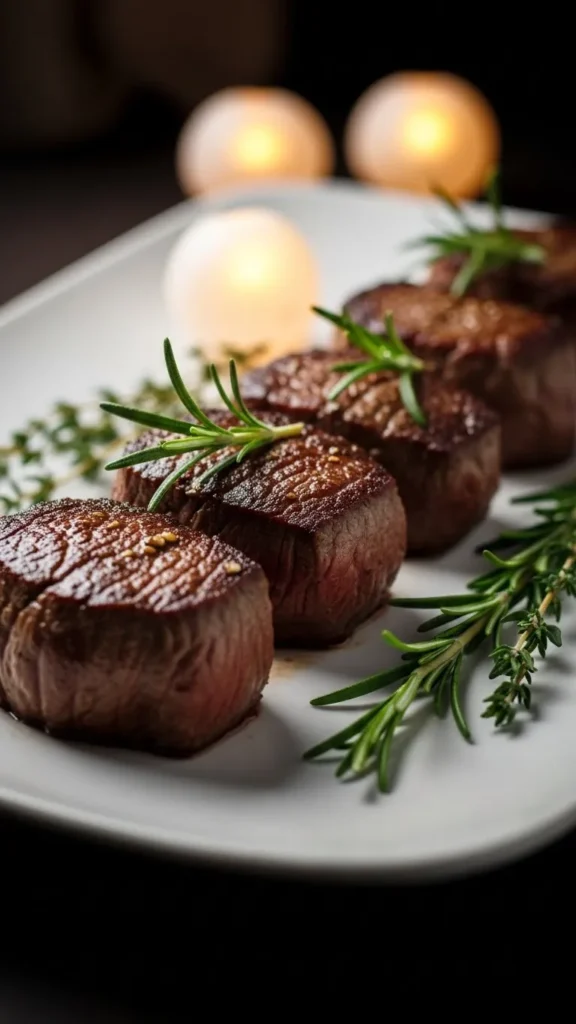 Herb-Seared Christmas Steak Medallions