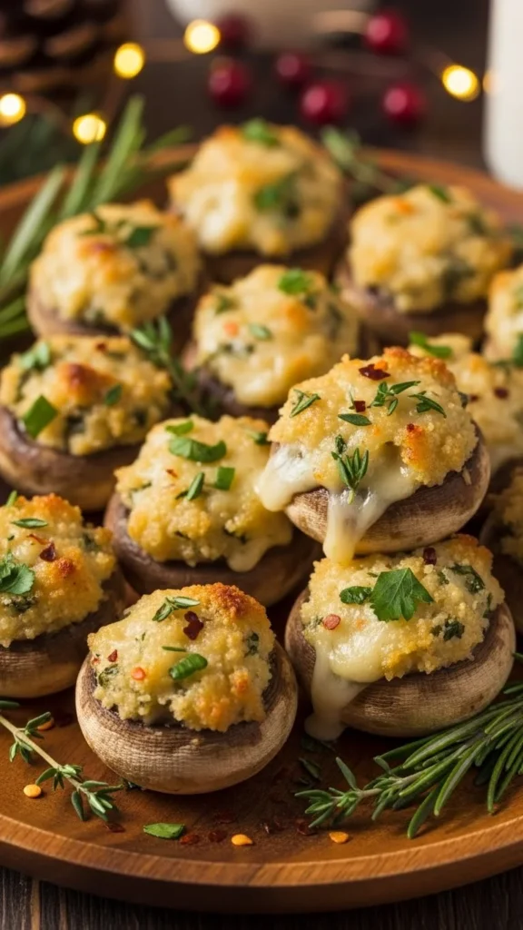 Herb-Stuffed Mushrooms