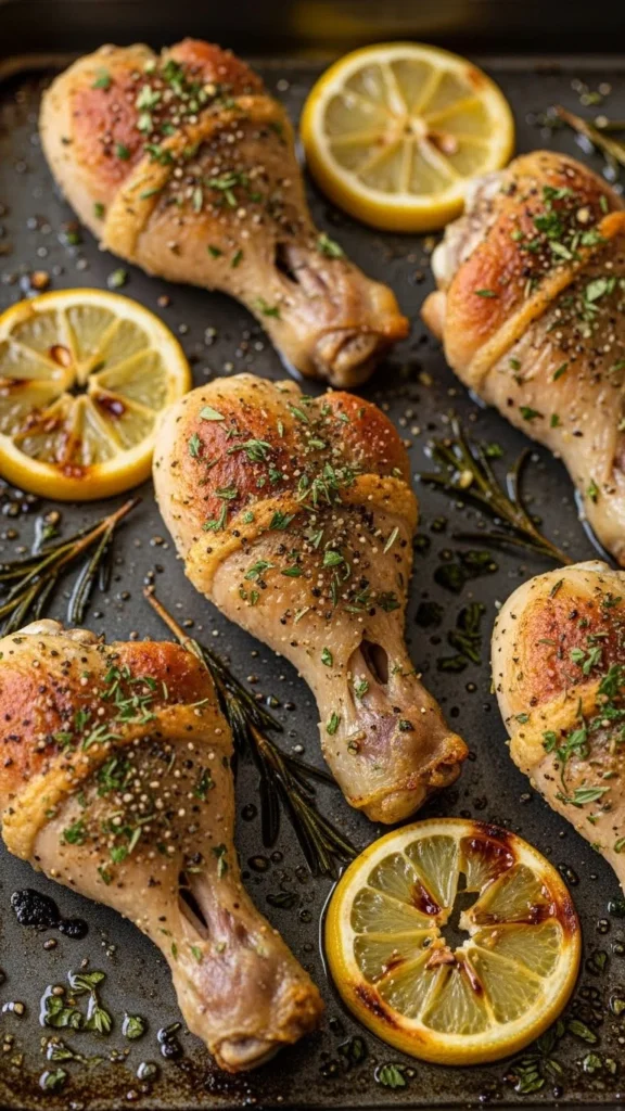 Herb and Lemon Roasted Chicken Drumsticks