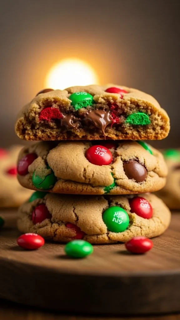 Holiday M&M Cookies