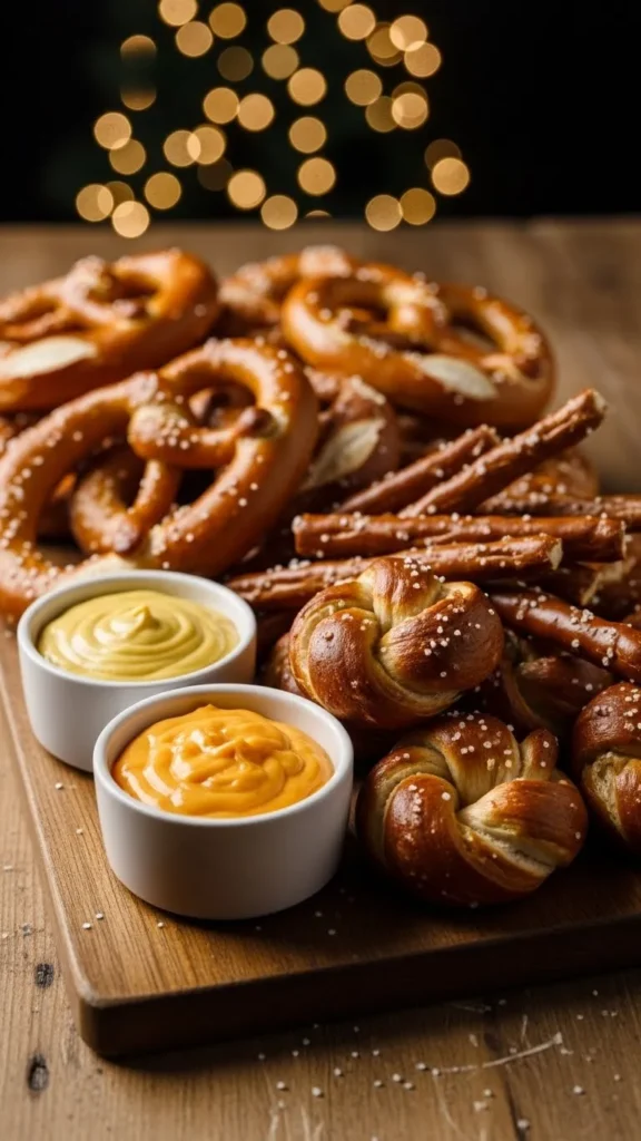 Holiday Pretzel & Dip Board