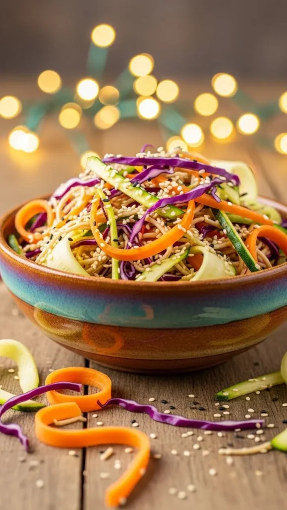 Holiday Sesame Veggie Noodles