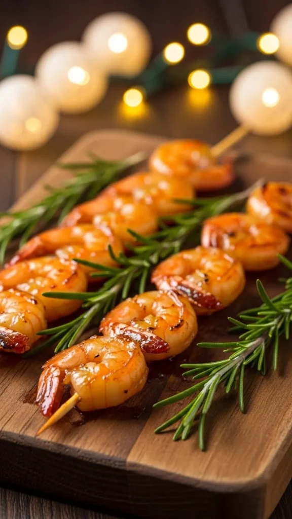 Honey Garlic Shrimp Skewers