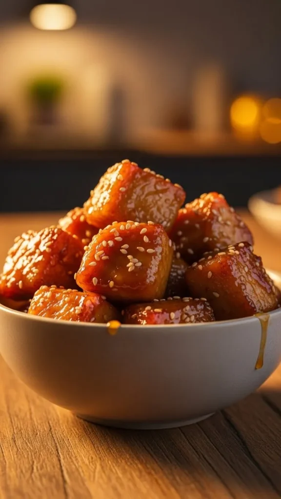 Honey-Glazed Chicken Bites