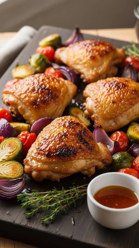 Honey-Glazed Roasted Chicken Thighs
