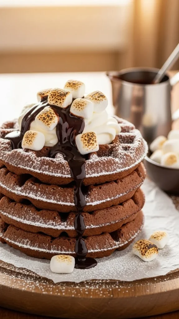 Hot Chocolate Waffles