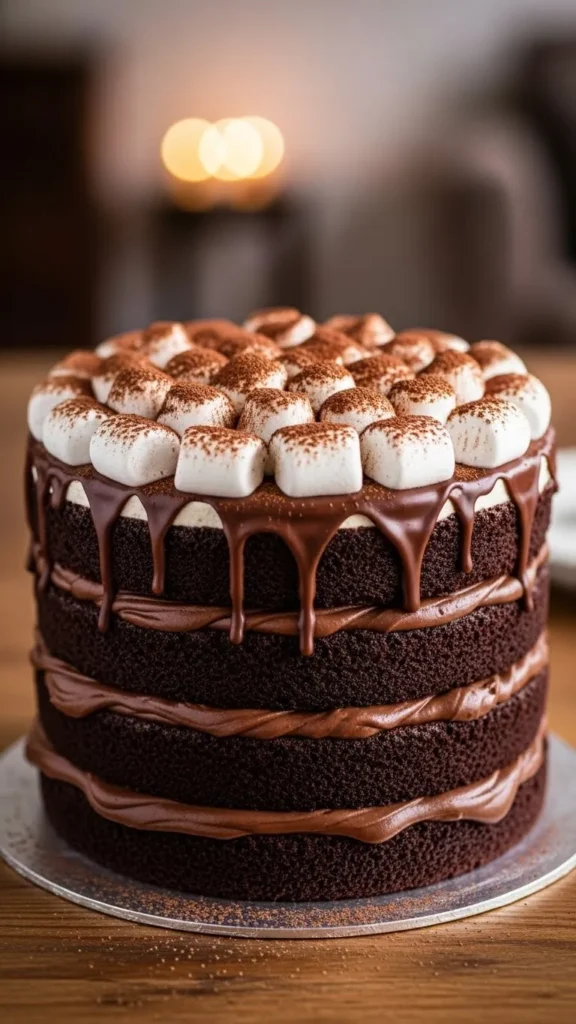 Hot Cocoa Layer Cake