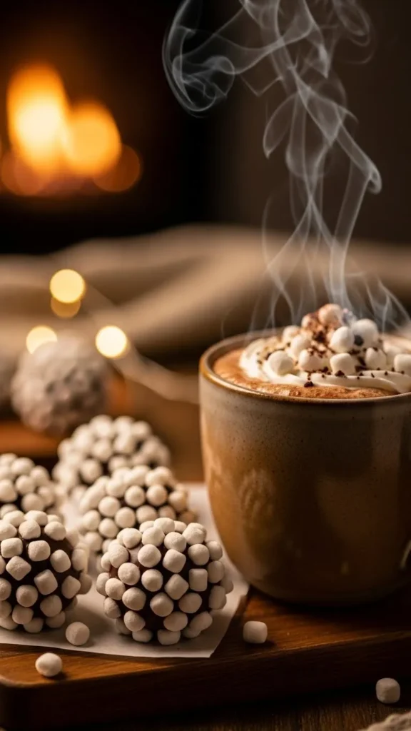 Hot Cocoa Marshmallow Truffles