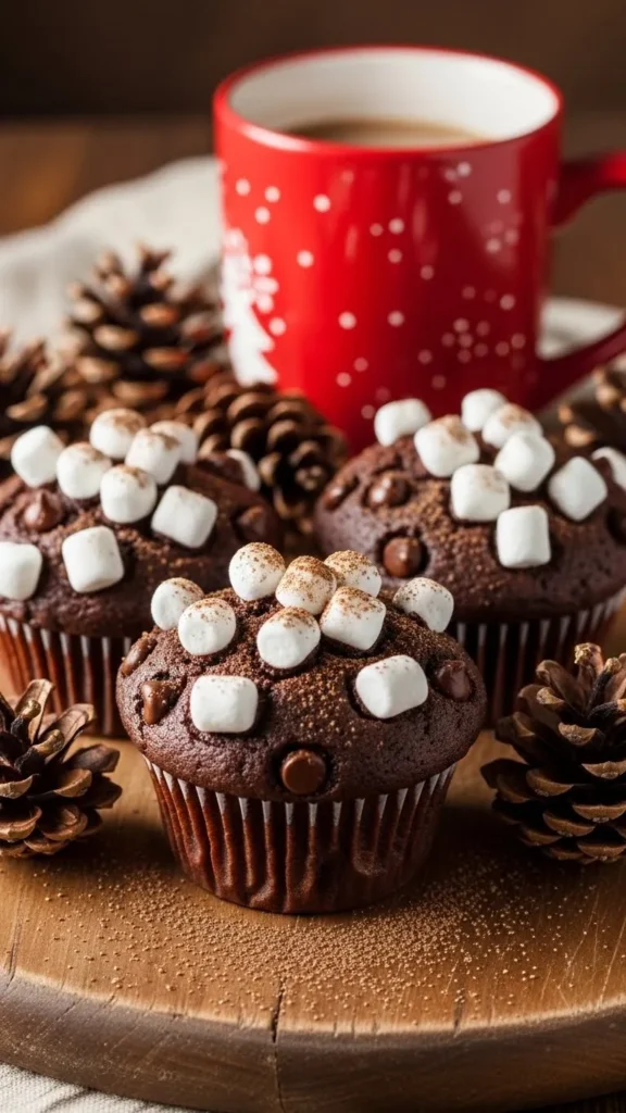Hot Cocoa Muffins