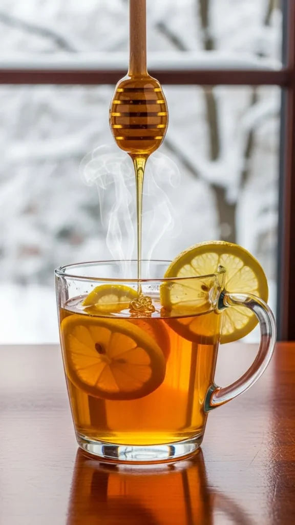 Hot Honey Lemon Tea