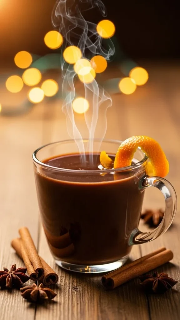Hot Spiced Cocoa with Orange