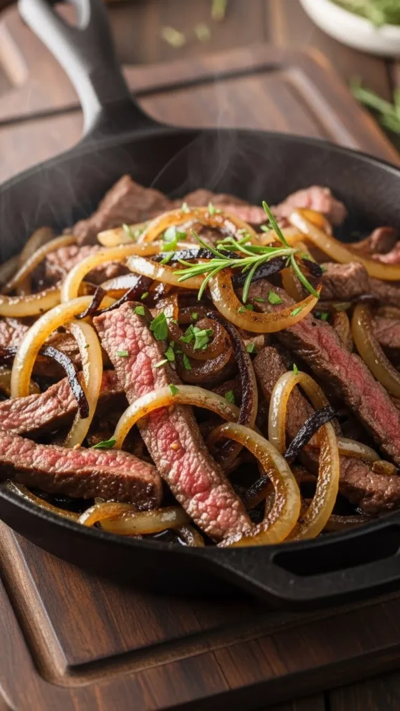 Irish Beef and Onion Skillet