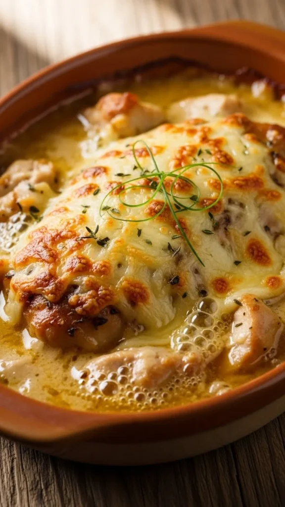 Keto Chicken Alfredo Bake