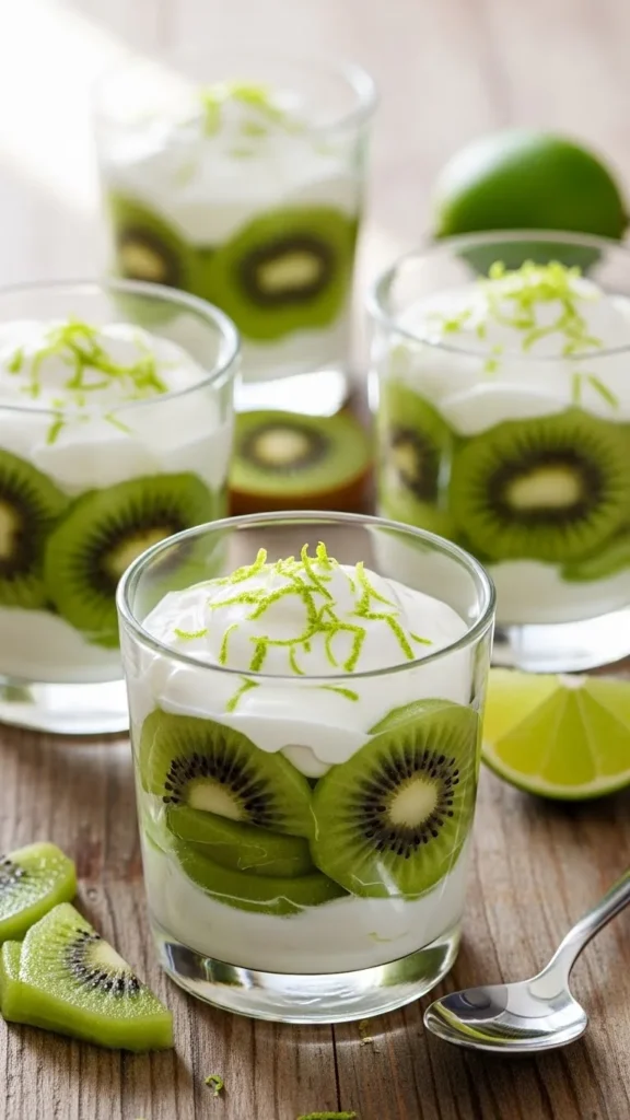 Kiwi Lime Yogurt Cups