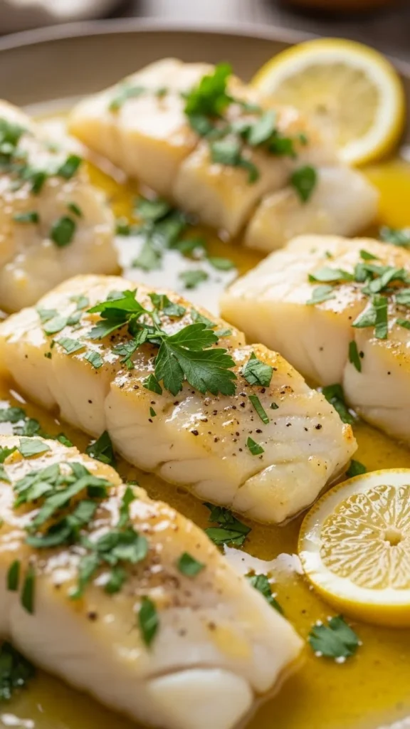 Lemon Butter Cod Fillets