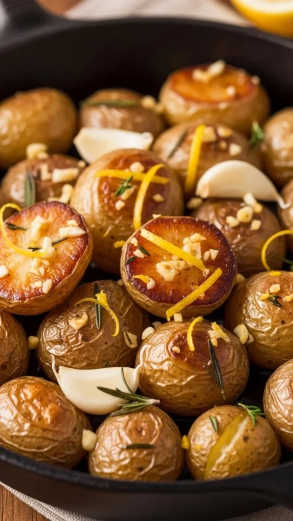 Lemon-Garlic Roast Potatoes