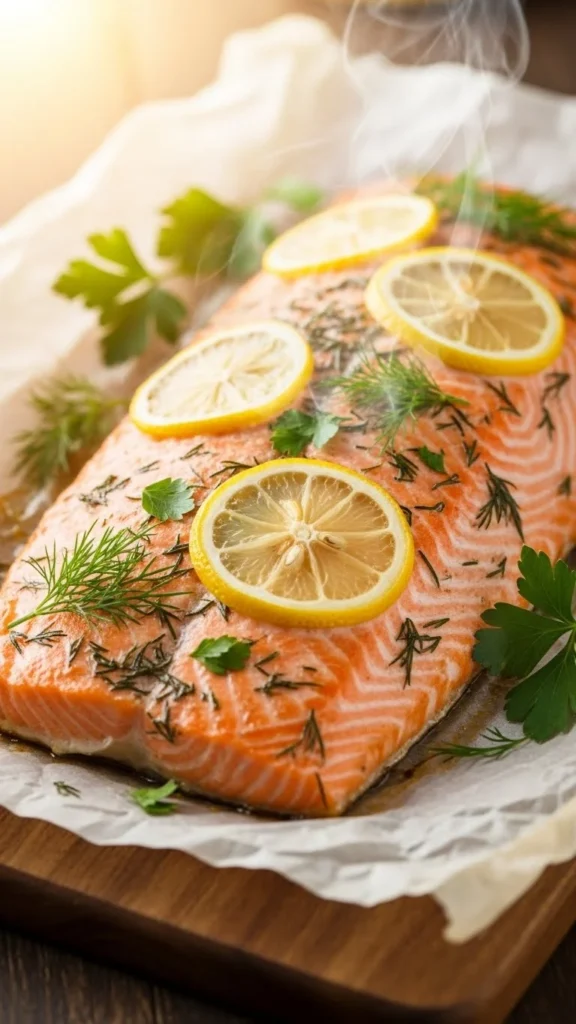 Lemon Herb Baked Salmon