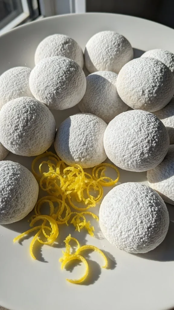 Lemon Snowball Cookies