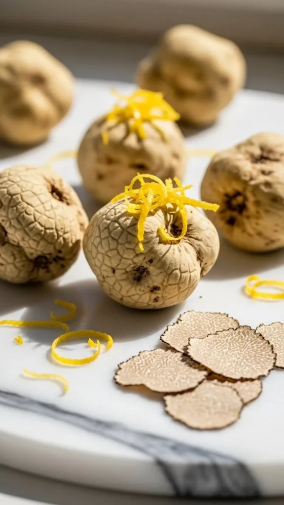 Lemon White Chocolate Truffles