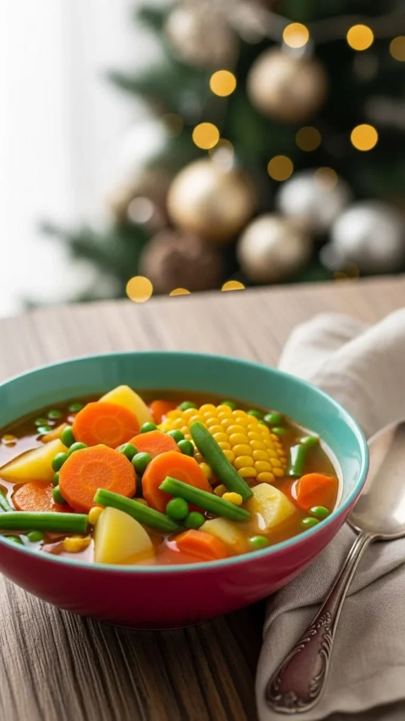 Loaded Vegetable Christmas Soup