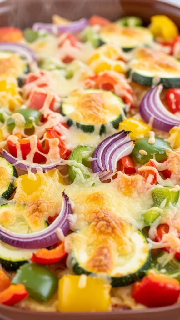 Loaded Veggie & Cheese Brunch Bake