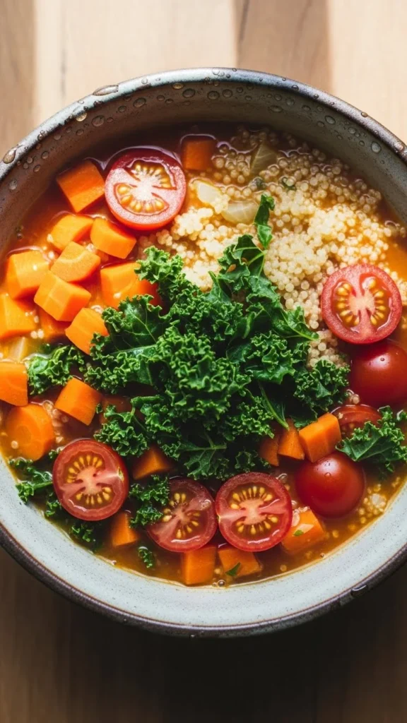 Loaded Veggie Quinoa Soup