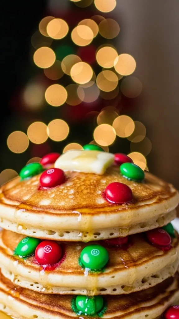 M&M Holiday Pancakes