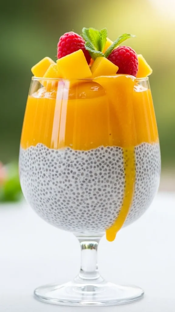 Mango Coconut Chia Cups
