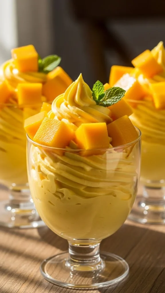 Mango Cream Cups