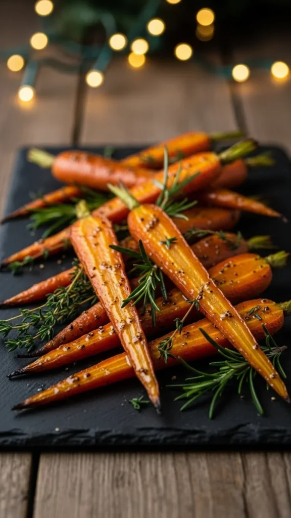 Maple Dijon Roasted Carrots