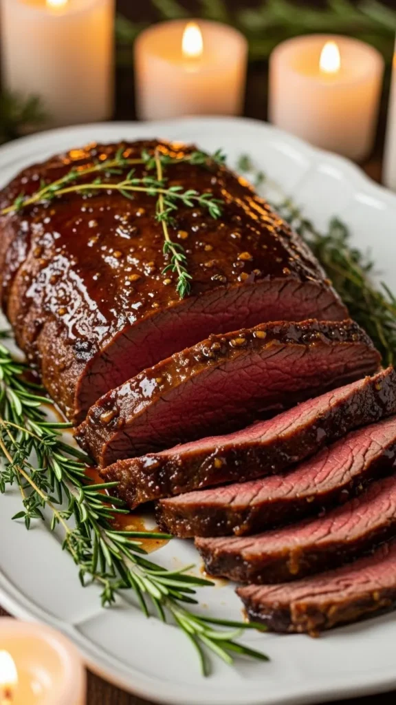 Maple-Glazed Christmas Beef Roast