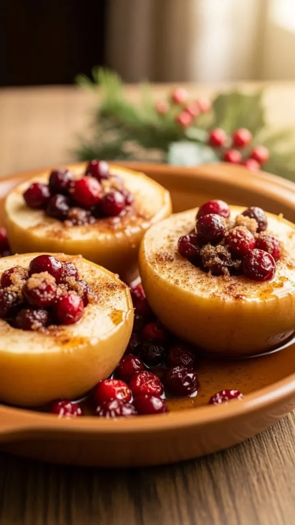 Maple-Roasted Apples with Cranberries