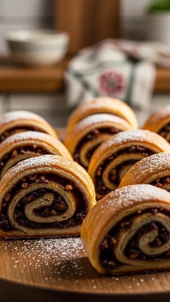 Maple Walnut Pastry Rolls